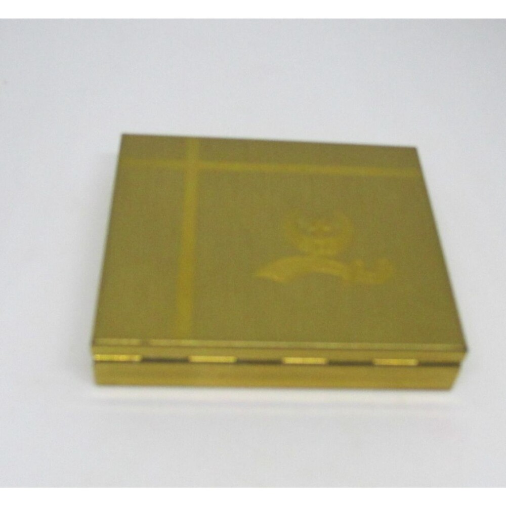 Vintage Order of the Eastern Star Masonic Gold Tone Make Up Compact With Mirror